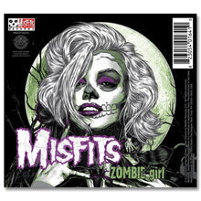 Load image into Gallery viewer, Back CD cover with a zombie girl illustration and 'Misfits' branding.