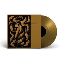 Cargar imagen en el visor de la galería, Gold vinyl record with ornate cover on a white background