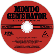 Cargar imagen en el visor de la galería, Mondo Generator - Live At Bronson compact disc.