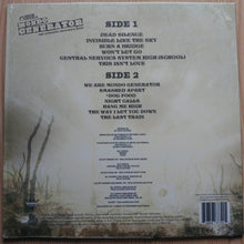 Load image into Gallery viewer, Back cover of a vinyl record with text and a barcode, featuring a nature-themed design.