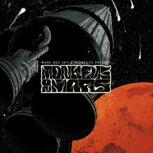 Load image into Gallery viewer, Album cover with astronaut holding space helmet, red planet, and &#39;MONKEYS MYTHS&#39; text.