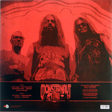 Cargar imagen en el visor de la galería, Vinyl record cover with three hooded figures and 'Monsternaut' branding.