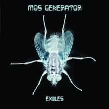 Charger l'image dans la galerie, Album cover with a fly illustration and 'Mos Generator Exiles' text on a black background