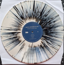 Load image into Gallery viewer, Vinyl record with a sunburst design and blue label on a white background