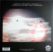 Cargar imagen en el visor de la galería, Album cover with a cosmic scene and tracklist on a black background