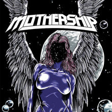 Cargar imagen en el visor de la galería, Illustration of an angelic figure with wings and 'Mothership' text in space-themed background