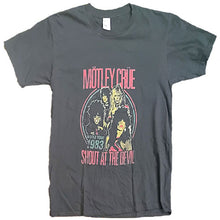 Load image into Gallery viewer, Gray t-shirt with Mötley Crüe graphic and text on a white background