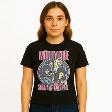Load image into Gallery viewer, Motley Crue - Unisex T-Shirt:  Shout At The Devil (Black)