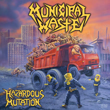 Cargar imagen en el visor de la galería, Album cover for Municipal Waste with a red truck and people in hazmat suits against a cityscape.