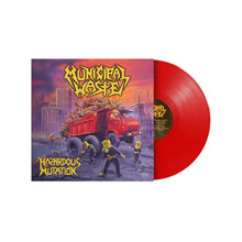 Cargar imagen en el visor de la galería, Vinyl record with a colorful cover featuring a red truck and 'Municipal Waste' text.