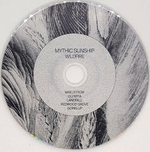 Load image into Gallery viewer, CD with &#39;Mythic Sunship&#39; and &#39;Wildfire&#39; text on a gray and black marbled background