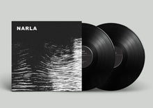 Cargar imagen en el visor de la galería, Vinyl record with black and white cover titled 'NARLA' on a gray background