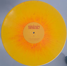 Load image into Gallery viewer, Yellow vinyl record with a label on a gray background