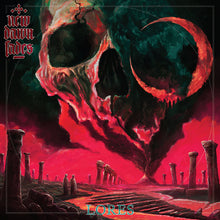 Cargar imagen en el visor de la galería, Album cover with a large skull and red sky, featuring the text 'New Dawn Fades' and 'LORES'.