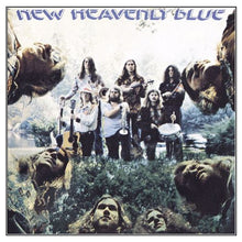 Cargar imagen en el visor de la galería, Album cover for 'New Heavenly Blue' featuring a group of musicians posing with their instruments in a natural outdoor setting.