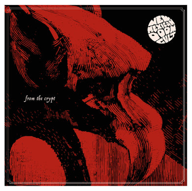 Album cover with red and black design, featuring a snake and text 'from the crypt'.