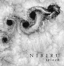 Cargar imagen en el visor de la galería, Album cover with text &#39;NIBIRU teloch&#39; on a textured background