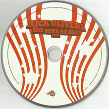 Load image into Gallery viewer, CD with red and white design and text 'Nick Oliveri No Hits At All Vol. 1' on a gray background