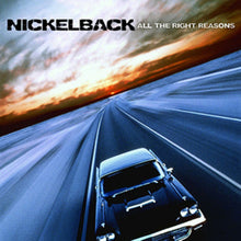 Load image into Gallery viewer, The album cover features a car driving into the sunset, with a blurred road extending into the distance and the band name 'Nickelback' at the top.