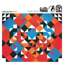 Load image into Gallery viewer, Album cover with geometric pattern and text on a white background