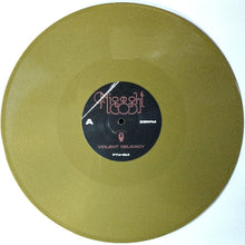 Cargar imagen en el visor de la galería, Vinyl record with a gold disc and black label on a white background