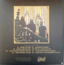Load image into Gallery viewer, Album cover with band members and tracklist on a dark background