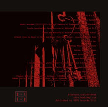 Load image into Gallery viewer, Silhouette of a person with a camera against a black background with red text.