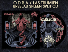 Charger l'image dans la galerie, Split CD cover featuring O.D.R.A. and Las Trumien with dark, gothic design elements.