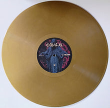 Charger l'image dans la galerie, Gold vinyl record with a black label featuring artistic design on a white background