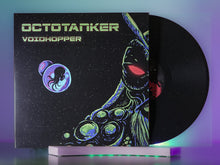 Cargar imagen en el visor de la galería, Vinyl record with a cover featuring an octopus-like creature and text 'Octotanker Voidhopper' on a gradient background.