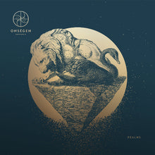 Load image into Gallery viewer, Album cover with a lion sculpture on a blue background, featuring the band 'Onsegem'.