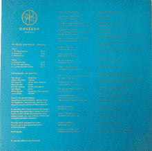 Load image into Gallery viewer, Back cover of a music album with text and logo on a blue background