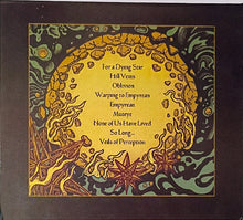 Cargar imagen en el visor de la galería, Album cover with stylized text and abstract designs on a dark background