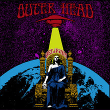 Charger l'image dans la galerie, Album cover with a woman on a throne, 'Belgium' text, and 'Outer Head' title against a purple and blue cosmic background.