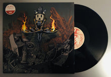 Load image into Gallery viewer, Vinyl record with a cover featuring a stylized robot and fiery design.