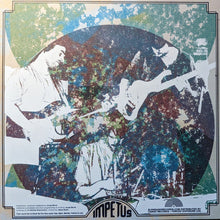 Load image into Gallery viewer, Collage of musicians playing instruments with a colorful abstract background, featuring the brand &#39;Impetus&#39;.