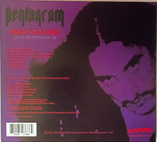Load image into Gallery viewer, Pentagram - High Voltage Live At Spotsylvania '78 back compact disc cover artwork.