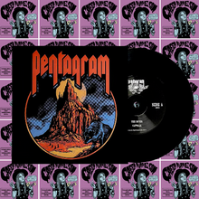 Charger l'image dans la galerie, Vinyl record with 'Pentagram' cover art on a patterned background