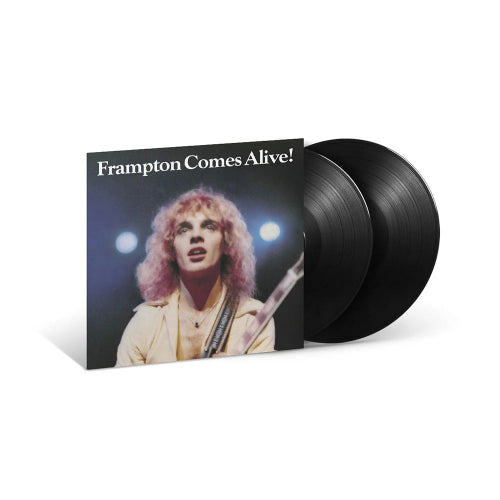 Vinyl record set with 'Frampton Comes Alive!' album cover featuring a musician holding a guitar.