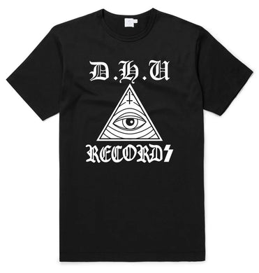 DHU Records - Unisex T-Shirt:  All Seeing Eye (Black)