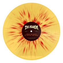 Load image into Gallery viewer, Vinyl record with a yellow and red sunburst design and &#39;The Pilgrim&#39; label.