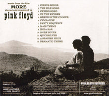 Charger l'image dans la galerie, Album cover with silhouette of two people sitting on a hill, Pink Floyd tracklist, and mountainous landscape.