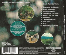 Load image into Gallery viewer, Back cover of Pink Floyd's 'Obscured by Clouds' album with tracklist and images.