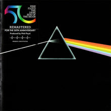Charger l'image dans la galerie, Album cover of 'The Dark Side of the Moon' by Pink Floyd with rainbow and triangle design.