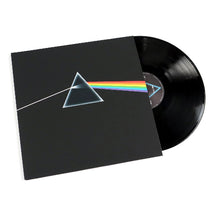 Load image into Gallery viewer, Vinyl record with black cover featuring a triangle and rainbow, on a white background