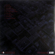 Cargar imagen en el visor de la galería, Vinyl record sleeve with tracklist on a dark textured background