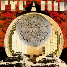 Load image into Gallery viewer, Album cover with a gold disc and Aztec calendar design on a red and black background