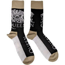 Load image into Gallery viewer, Queen - Unisex Ankle Socks:  Crest And Logo (Black)