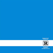 Charger l'image dans la galerie, Album cover with a blue background and white stripe, featuring 'Queens of the Stone Age' and 'Restricted' logo.