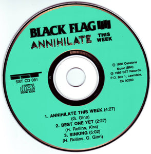 Black Flag - Annihilate This Week (CD)